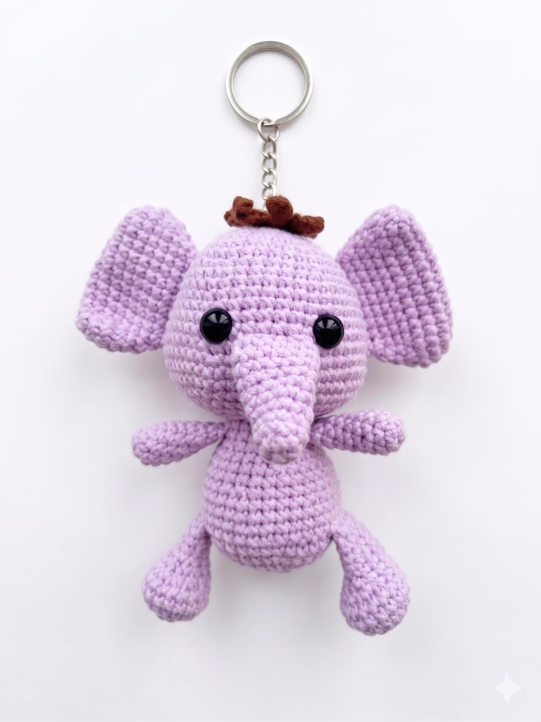Handmade Crochet Animal Keychains Amigurumi Keyrings Backpack Accessories Bear Elephant