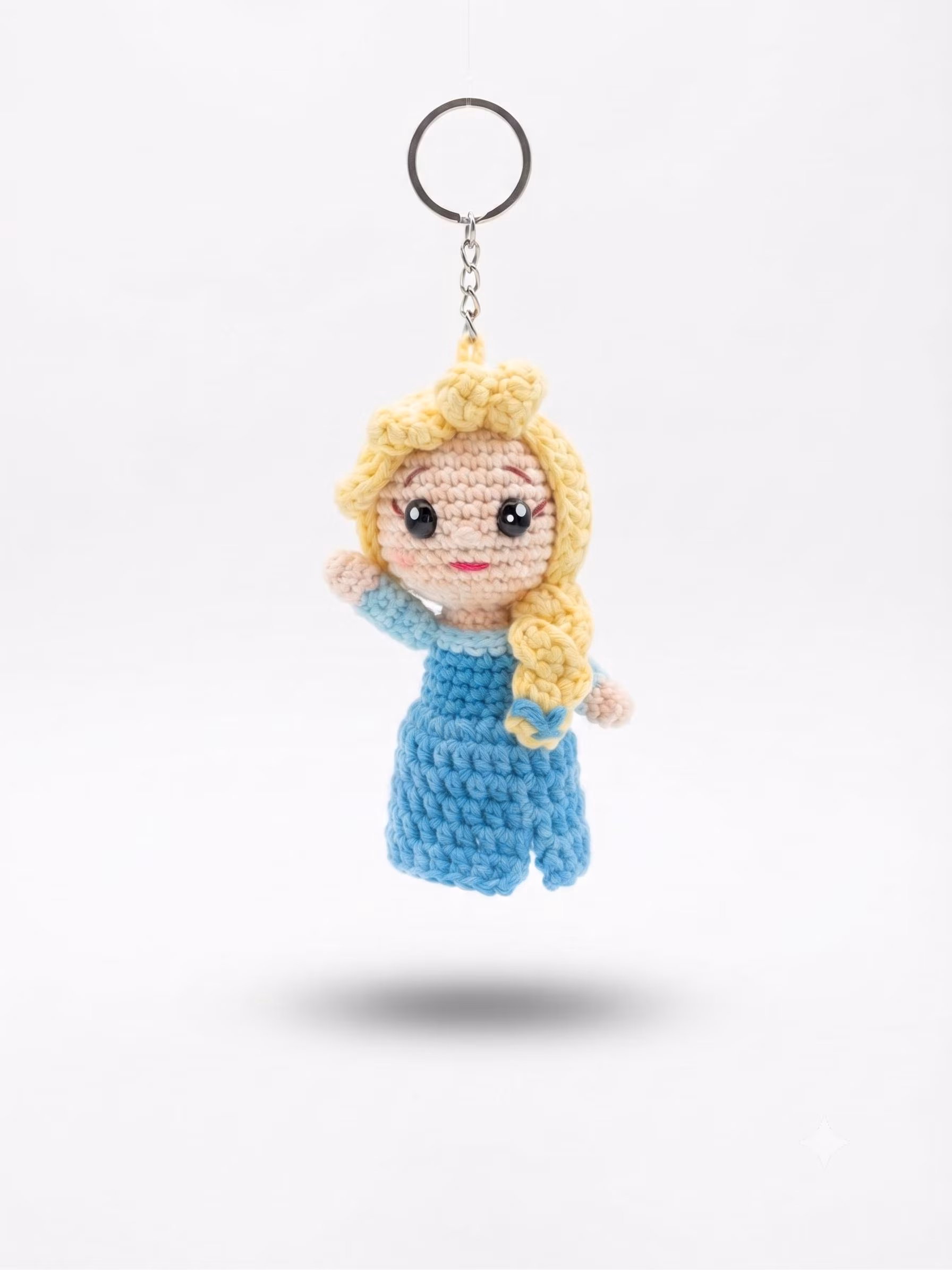 Crocheted Princess Keychain, Amigurumi Dolls Bag Charm type 1 (Copy)